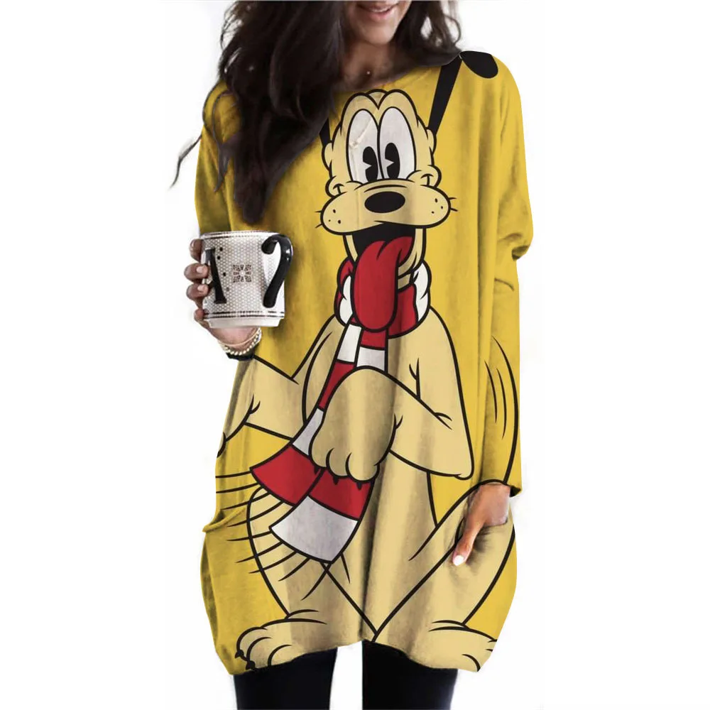 Женский Длинный топ на раннюю осень пуловер Повседневная модная женская рубашка