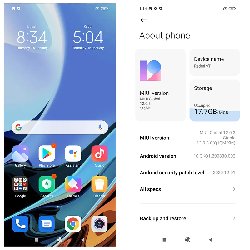 Xiaomi Redmi 9 T глобальная версия дюйма 64 ГБ/128 Гб ПЗУ экран мобильный телефон