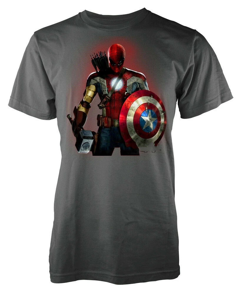 Superhero Mashup Marvellous Adult T Shirt