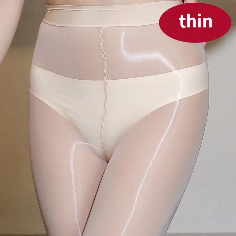 

Women Thin Pantyhose Sexy Stockings Oil Shiny Lingerie Elastic Hot Ultrathin Nylon Tights Female Glossy Pantyhose Clothing