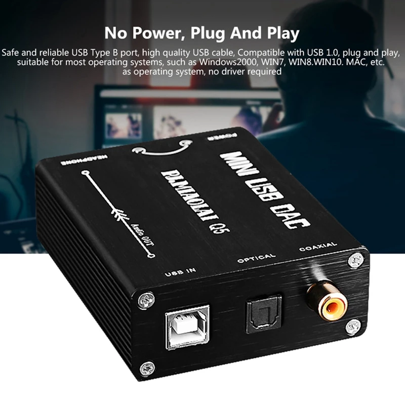 Аудио декодер Q5 HIFI PCM2704 OTG внешняя звуковая карта USB для компьютера аудиовыход