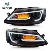 vland wholesale car accessories projector lights for jettasagitar 2012 up led headlights