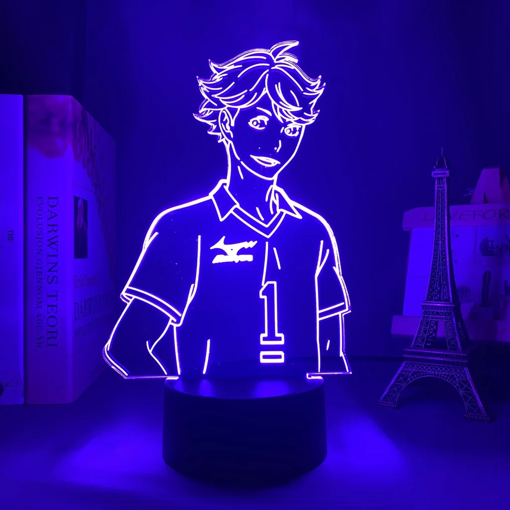 

Anime Led Light Haikyuu Toru Oikawa for Bedroom Decor Birthday Gift Battery Powered Nightlight Manga Gadget Haikyu Night Lamp
