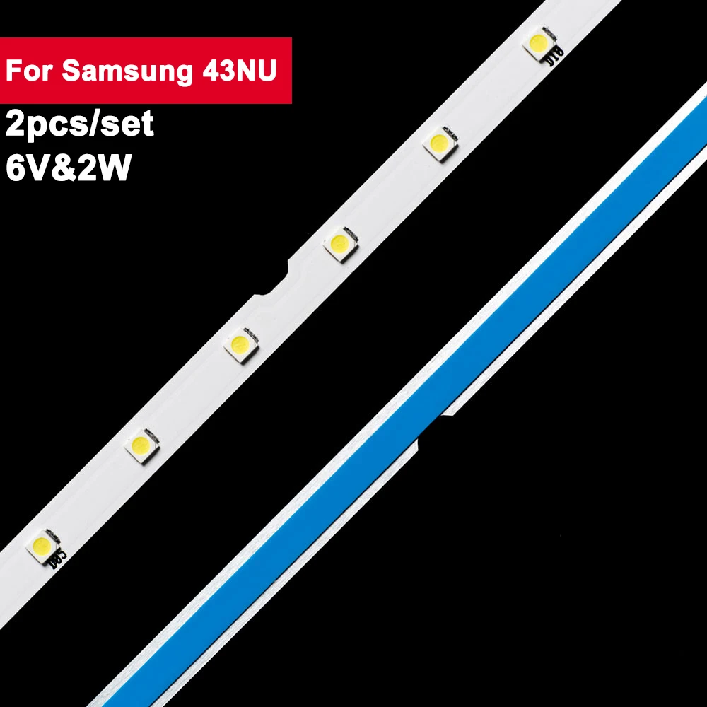 

2 pcs 462 mm led strip for Samsung UE43N5570AU 43NU7100 UE43NU7100 UN43NU7100 UE43NU7100U BN61-15482A UE43NU7120U UE43NU7170U