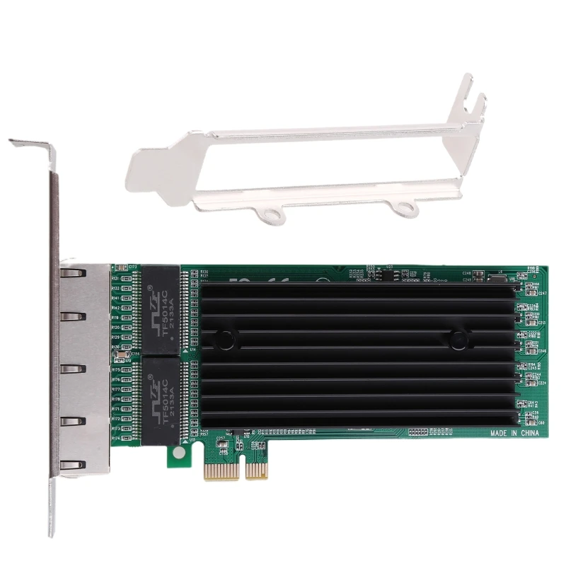 

4 ports PCI-E RJ45 Server PCIe x1 82575 Chip 10/100 /1000Mbps Lan Server Quad-Port Gigabit Ethernet Network Card