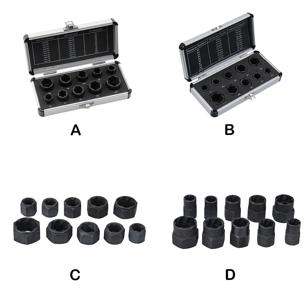 

10X Screw Remover Nut Removal Ball Puller Handily Install Household Accessories Industrial Supplies Socket Extractor