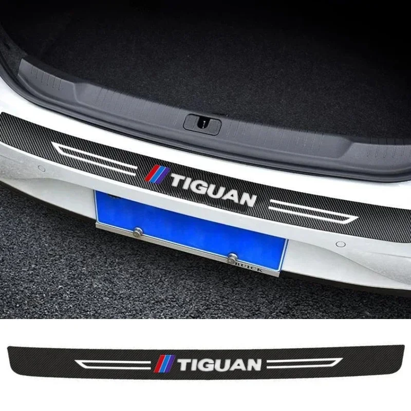 Фото Защитные наклейки на стойки дверей, пороги и бампер для Volkswagen VW Tiguan с логотипом, 2024, 2023, MK1, MK2, MK5, GTI, R-Line №4