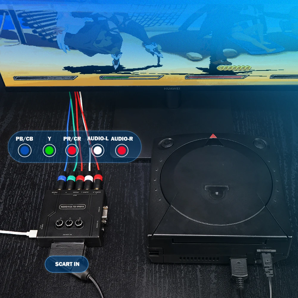 Игровая консоль RGBS VGA SCART TO YPBPR