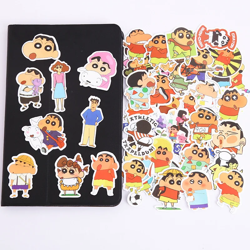 Crayon Shin-chan наклейки с милыми рисунками Kawaii внешняя красивая записная книжка для