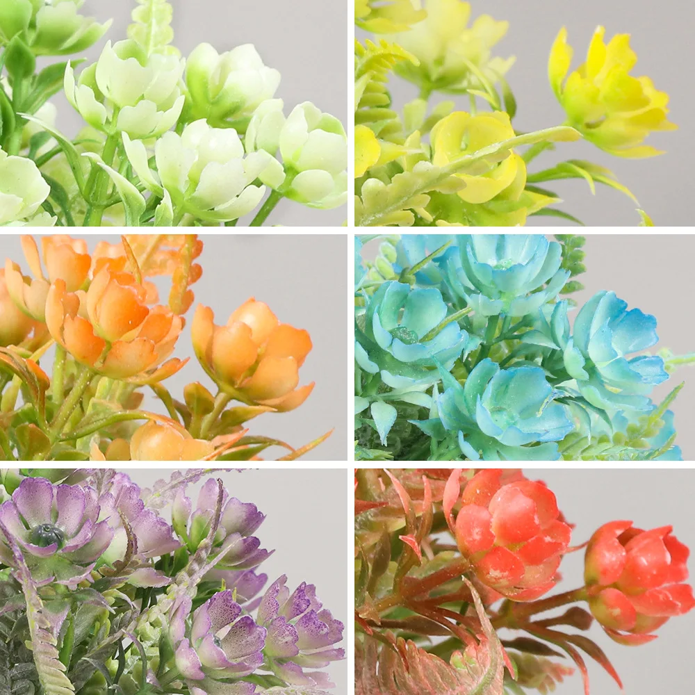 

1Pcs Artificial Potted Flowers White Pink Rose Round Pulp Potted Plant for Home Decoration Artificial Plants with Pot