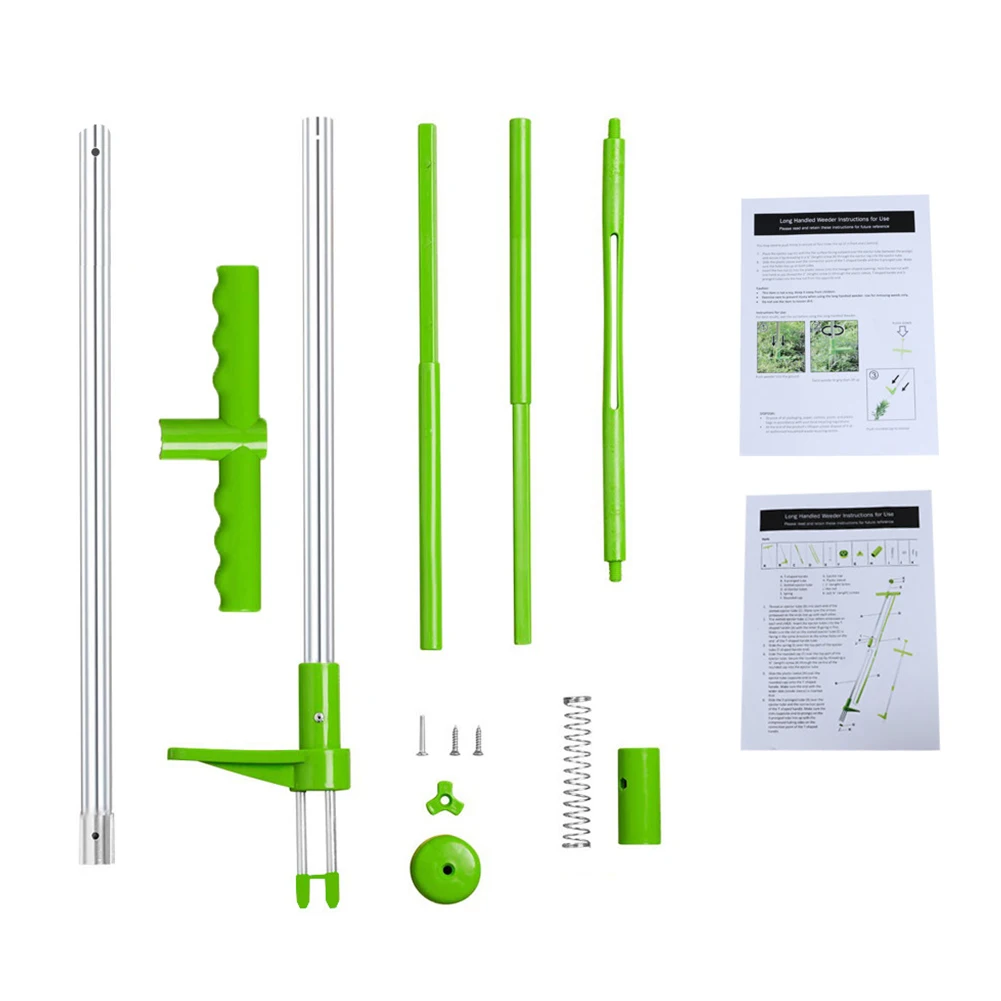 

Multifunction High Strength Aluminum Pole Ergonomic Root Removal Garden Lawn Patio Backyard Hand Tools Portable Weed Puller