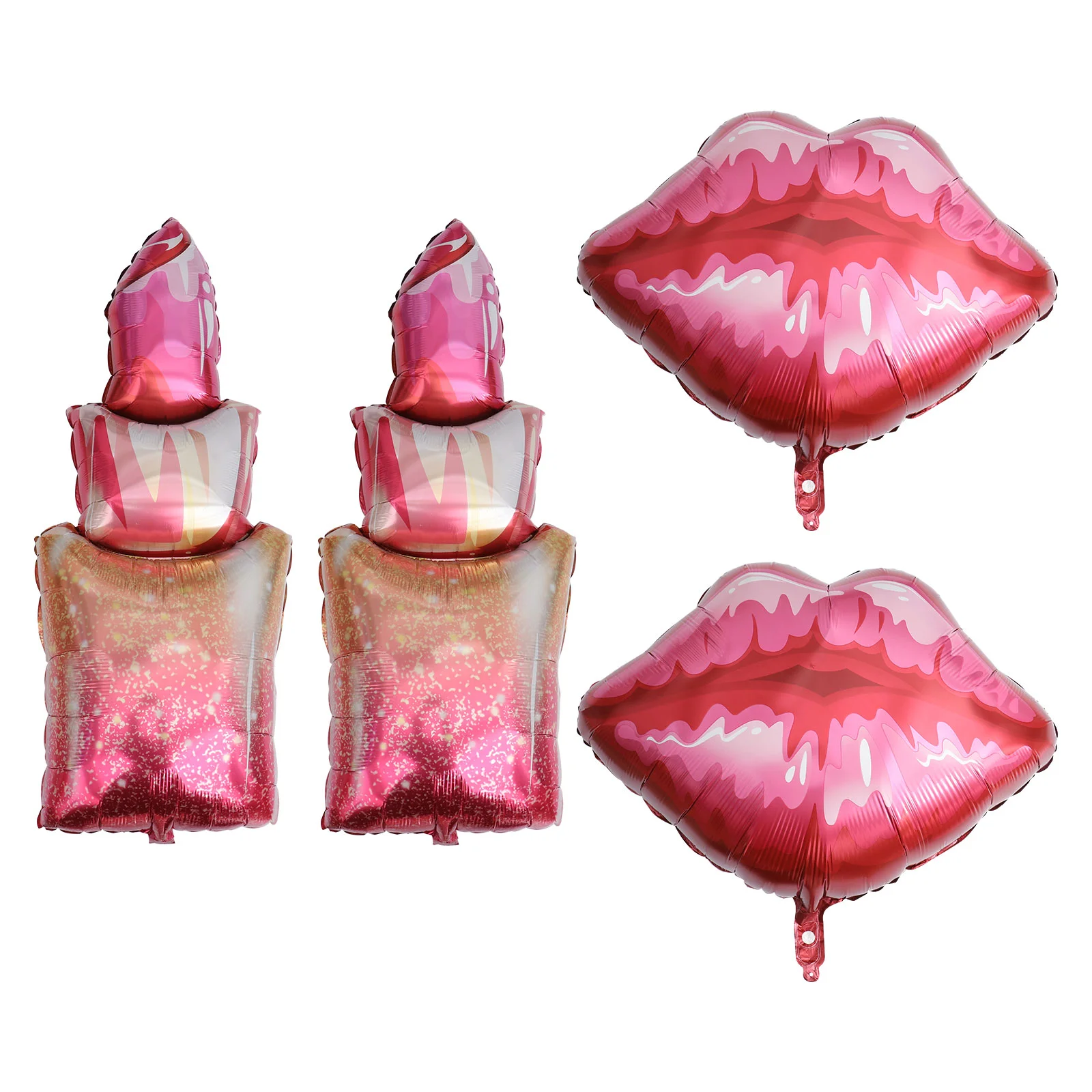 

4pcs Valentines Day Balloon Garland Lipstick Balloons Decoration Valentine' Day Balloons Bridal Shower Party Balloons