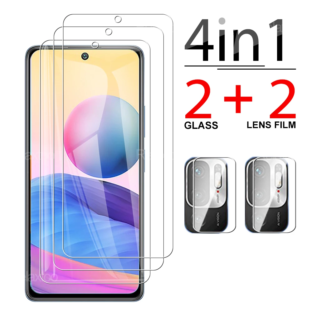 

Защитное стекло 4 в 1 для Xiaomi Redmi Note 10 10s 10Pro, пленка для экрана Xiaomi Redmi 10 Pro Max, пленка для камеры