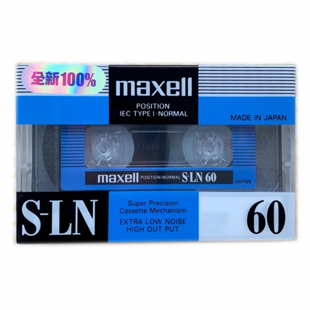 Maxell S-LN 60 Minute Blank Audio Recording Cassette Tape - Sealed (Single)