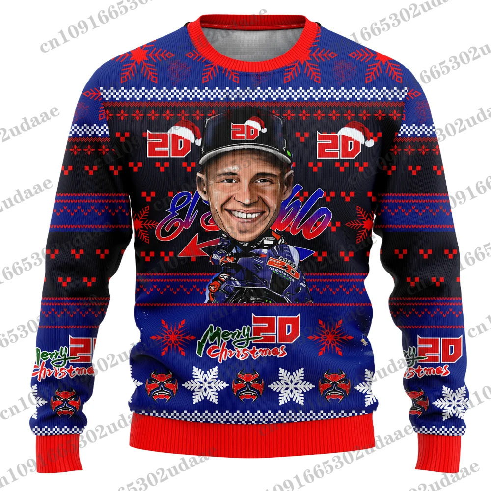 Водитель No. 20 Fabio Quartararo Fan Lovers Ugly Christmas Sweatshirt мужской и женский пуловер топ новинка