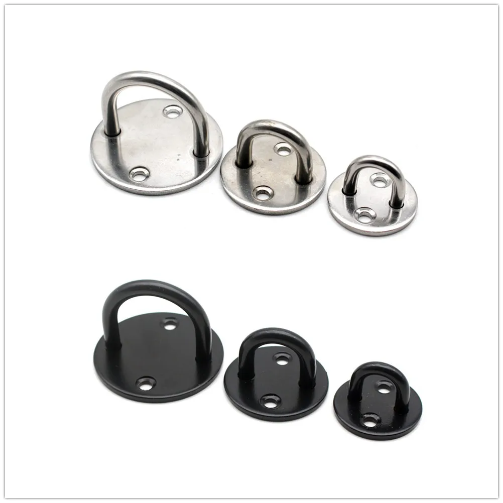 

1pc Ceiling Hook w/screw Heavy Duty U-shape Staple Ring Hanger Stainless Steel Pad Eye Plate Home/Outdoor/Marine 33mm/40mm/50mm