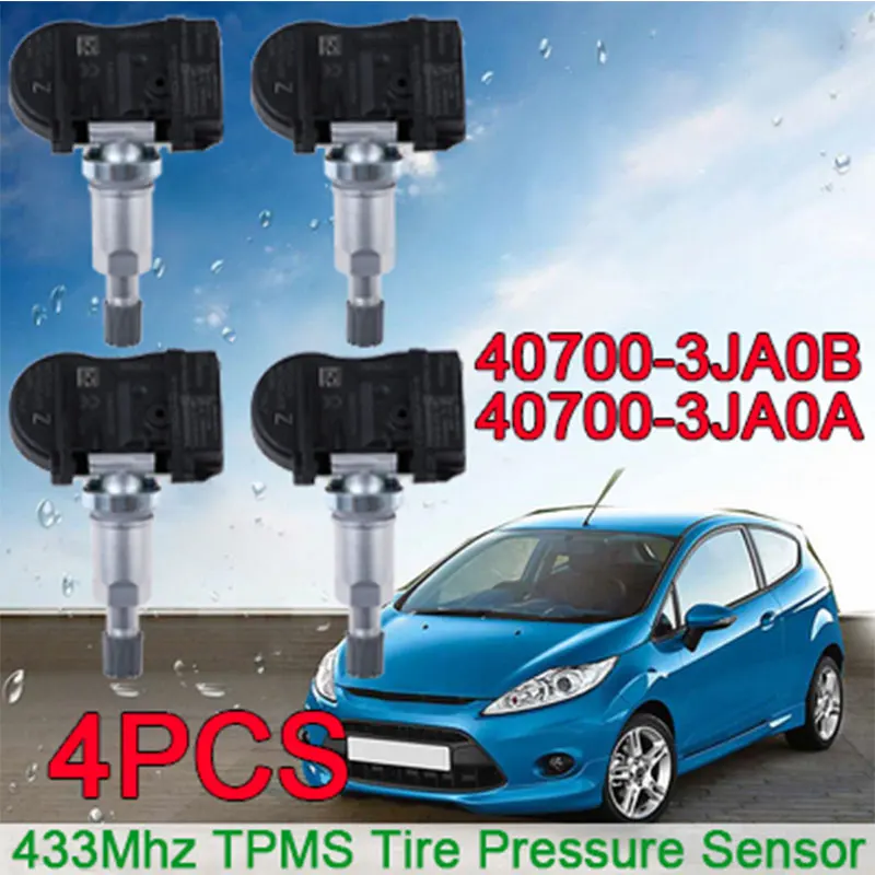 

Система мониторинга давления в шинах YAOPEI, 4 шт., датчик TPMS 407003JA0A для Nissan Infiniti 433 МГц 40700-3JA0B 407003JA0B