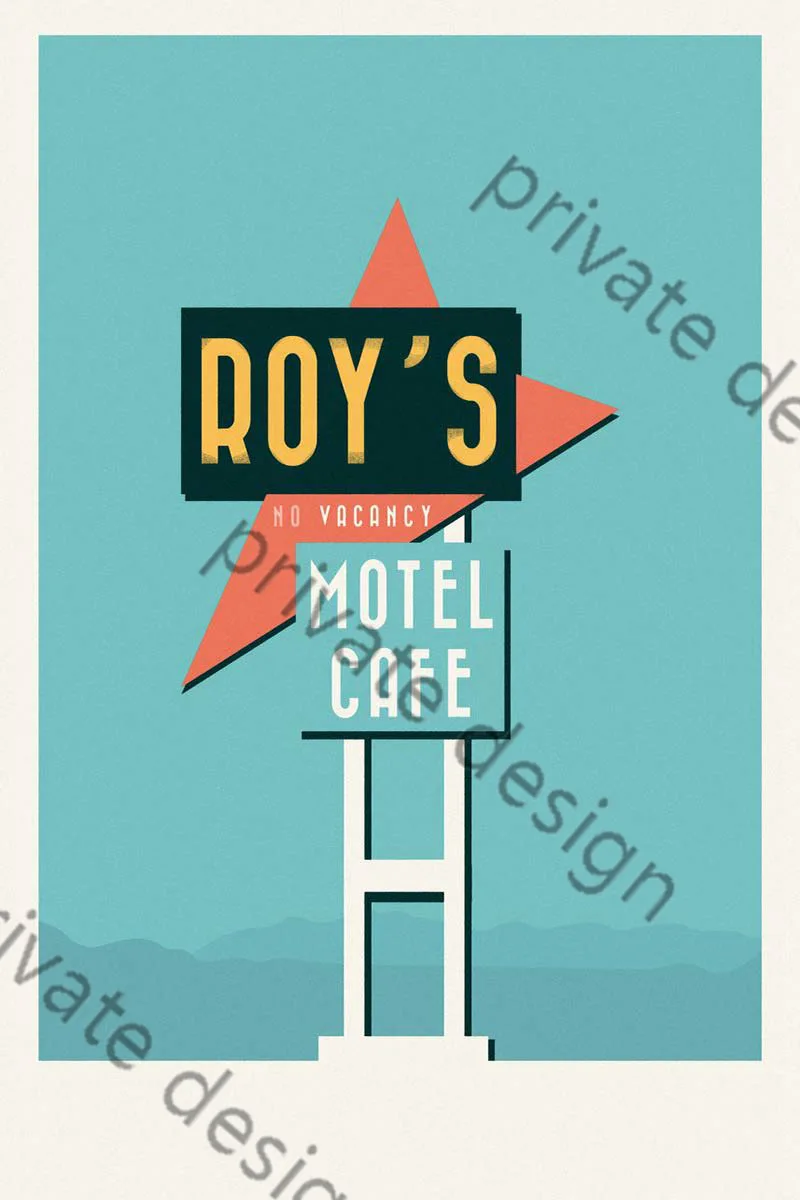 

Roys Motel Metal Sign Tin Sign Tin Plates Wall Decor Room Decoration Retro Vintage For Art Cafe Pub Home Club Man Cave