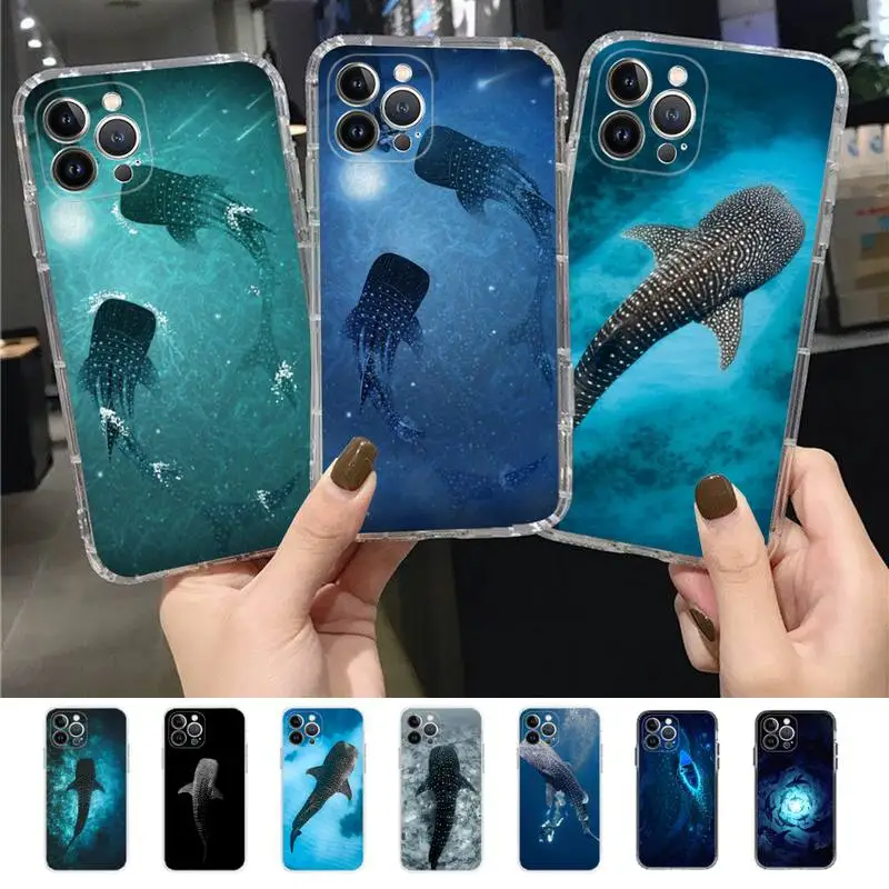 

Ocean Whale Shark Phone Case for iPhone 11 12 13 mini pro XS MAX 8 7 6 6S Plus X 5S SE 2020 XR case