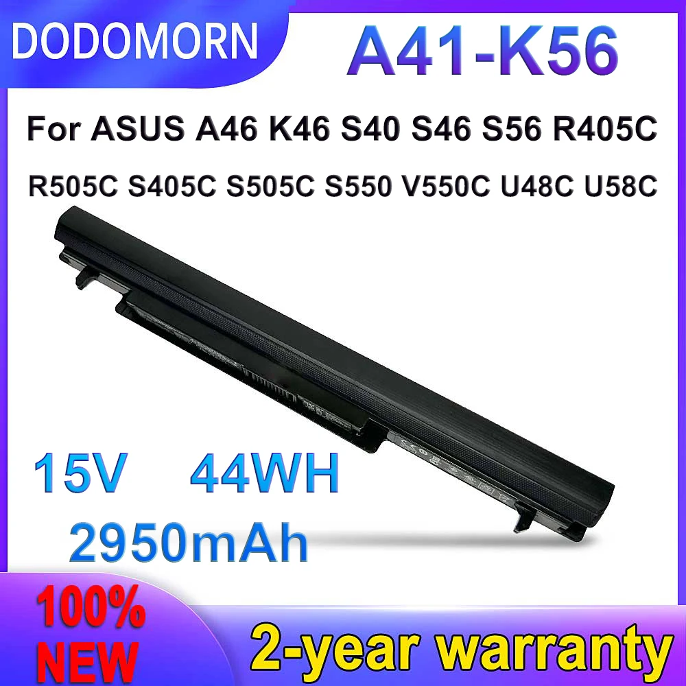 

DODOMORN Новый A41-K56 Аккумулятор для ASUS K46 K46C K46CA K46CM K56 K56CA K56CM S46C S56C R505CA A32-K56 A42-K56 высокое качество