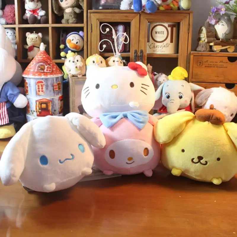 

Kawaii Plush Doll Sanrio Hello Kittys My Melody Kuromi Cinnamoroll Anime Cute Soft Plushies Stuffed Dolls Toy for Girls Gift