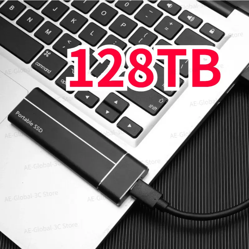 Portable SSD High Speed 1TB 2TB 4TB 8TB 128TB External Hard Drive Type-C SSD USB3.1 External Storage For Laptops Жесткий диск