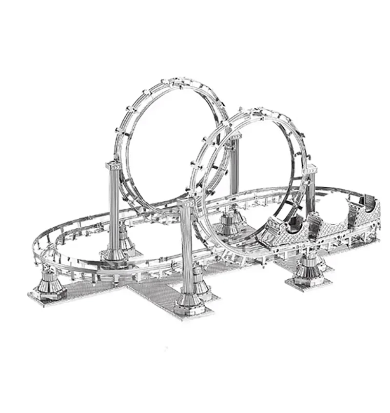 Американские Горки 3D металлические головоломки модели наборы DIY Лазерная