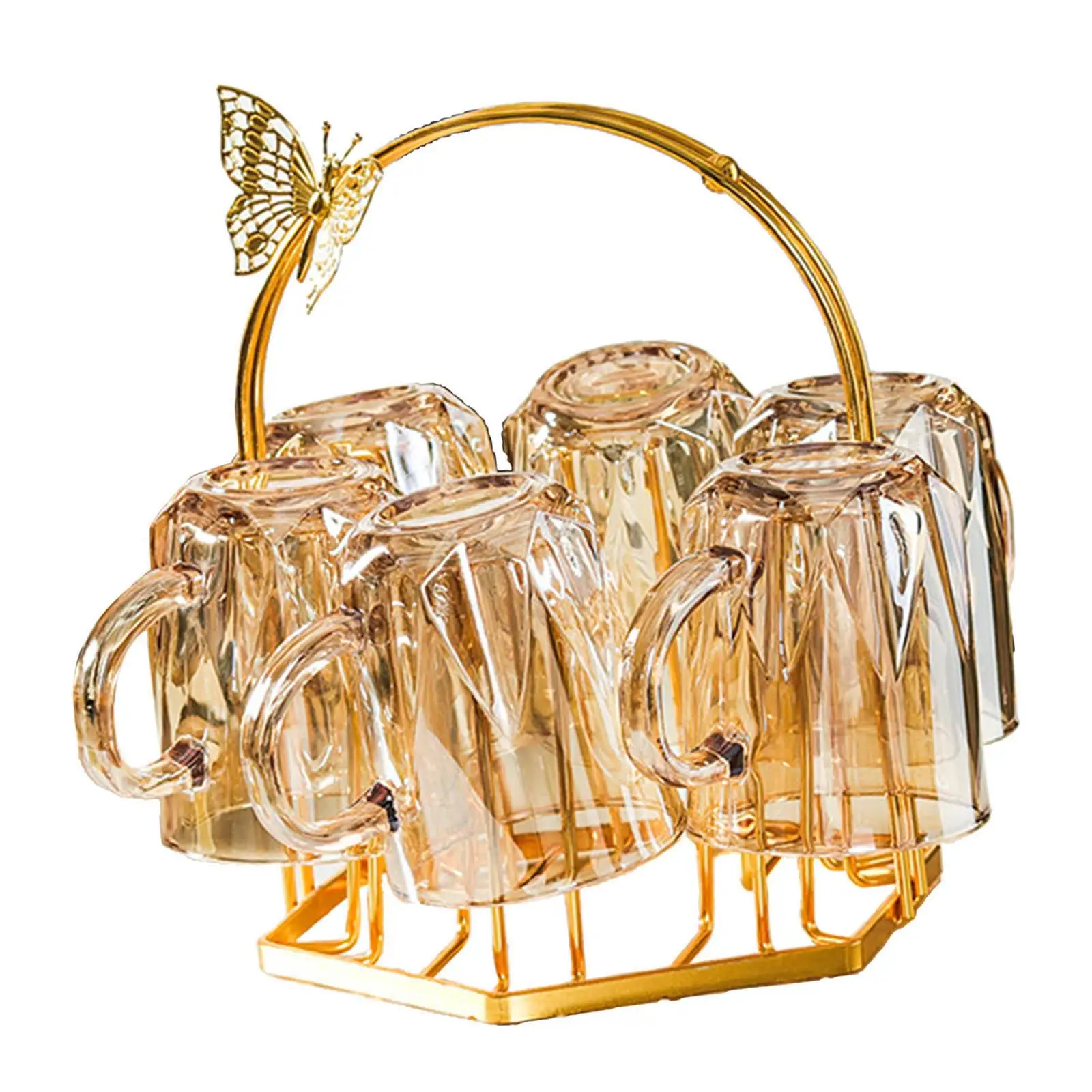 

Держатели для кружек из кованого железа, подставка для столешницы на 6 чашек