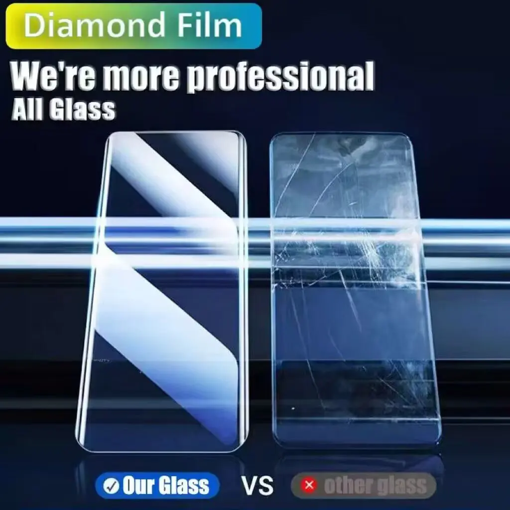 Фото Защитное стекло для OnePlus Ace 5 Pro, Ace 6, 6T, 13T, 15, 15T: без пыли, легкая установка, AR HD, поддержка разблокировки по отпечатку пальца №2