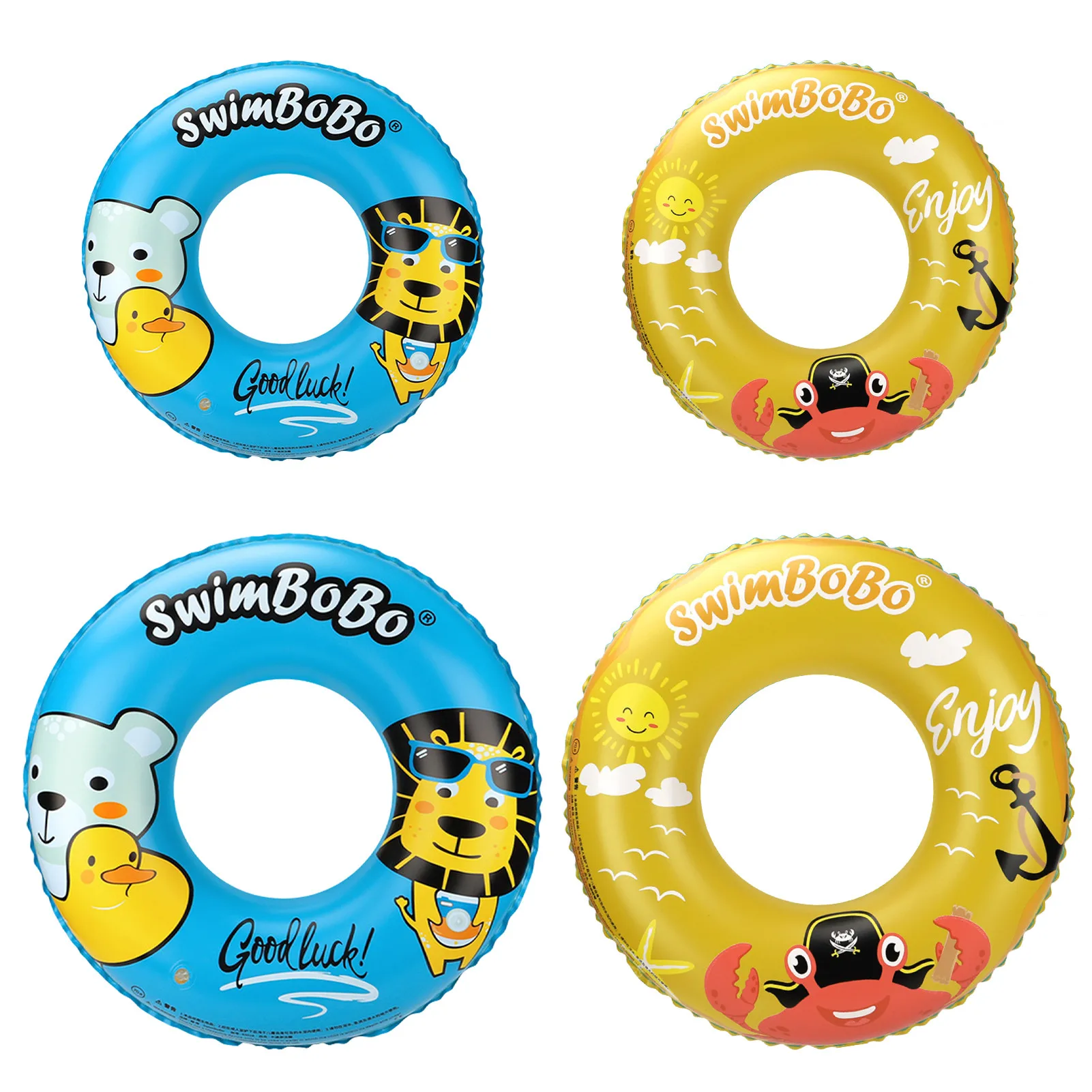 

Надувной бассейн, детские надувные плавательные кольца, водные игрушки для детей, двухцветные кольца для малышей, пляжный плавающий бассей...