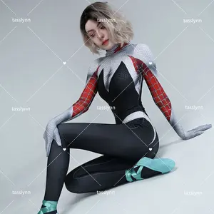 Imported Anime Cosplay Gwenom Costume Sexy Gwen Stacy Cosplay Halloween Costumes for Women Superhero Spider G