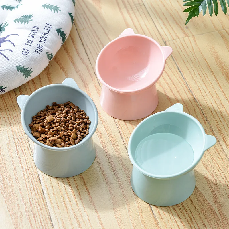 

Cat Bowl High Foot Dog Bowl 45°Neck Protector Cat Pet Food Water Bowl Pet Feeder Cat Bowl Dog Feeder Pets Accessories