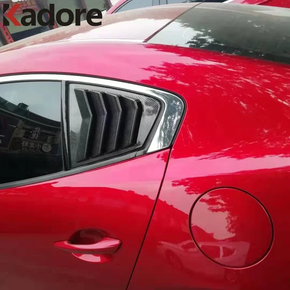 Для Mazda 3 M3 Axela 2019-2021 2022-2024 седан жалюзи заднего четверти спойлер панель накладка