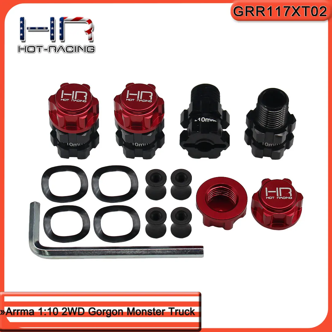 Hot Racings светильник weight High performance Aluminum 17mm hex wheel hub адаптеры для автомобилей Arrma 1/10