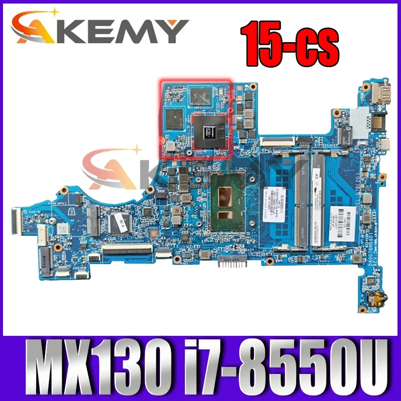 

Laptop Motherboard For HP Pavilion Laptop 15-cs series L22814-601 L22814-001 DA0G7BMB6D1 MX130 i7-8550U