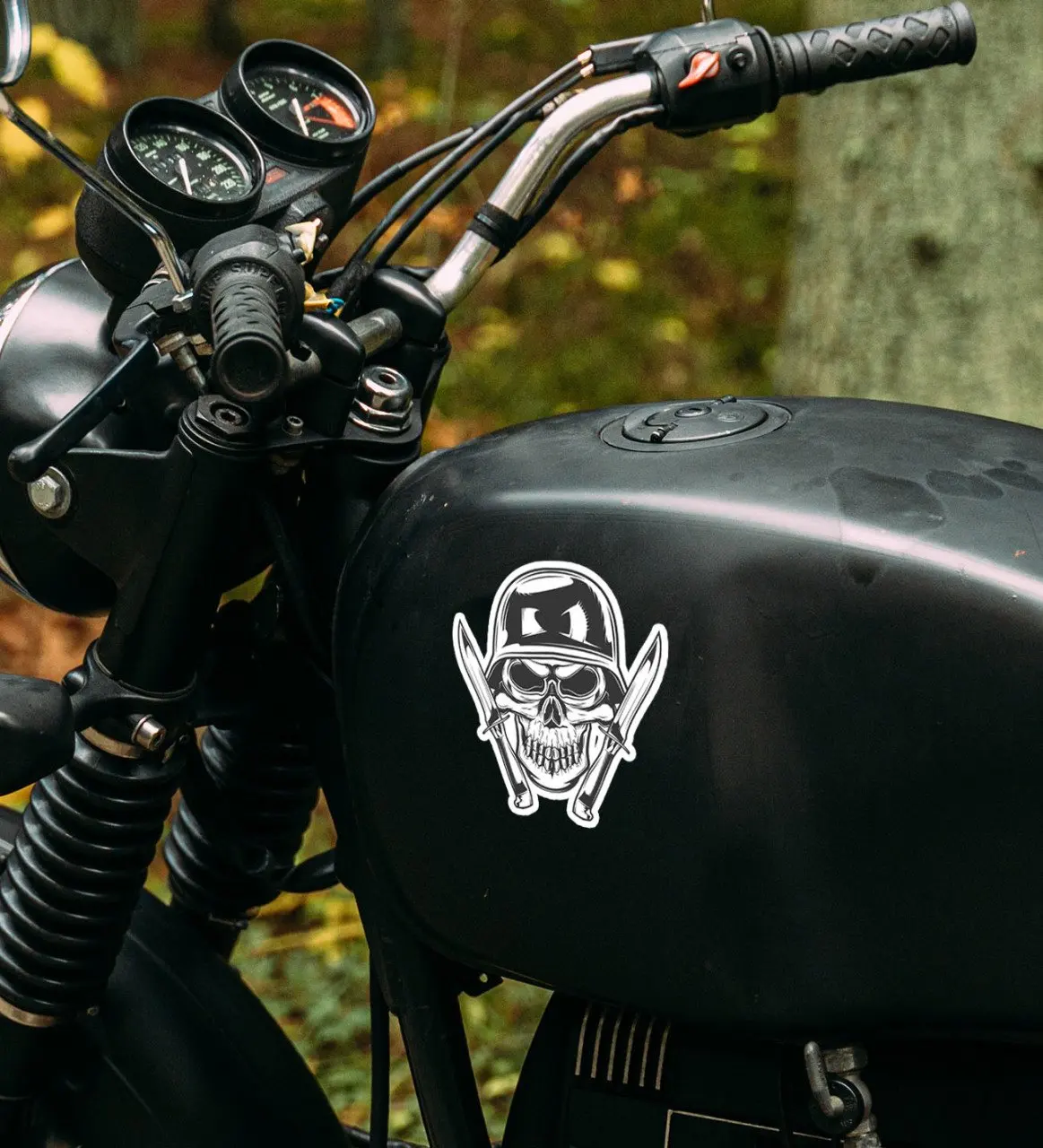 

BK Подарочный стикер для двигателя с черепом и перекрестными косточками-15