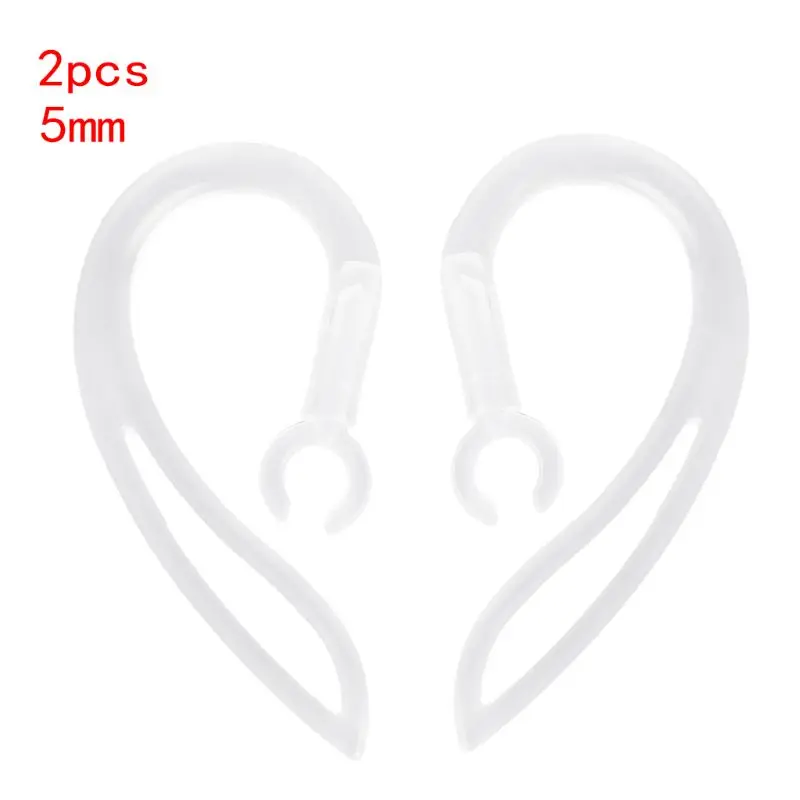 

Universal High-quality 5mm Bluetooth-compatible Soft Silicone Transparent Ear Hooks for Earpiece Drop Shipping