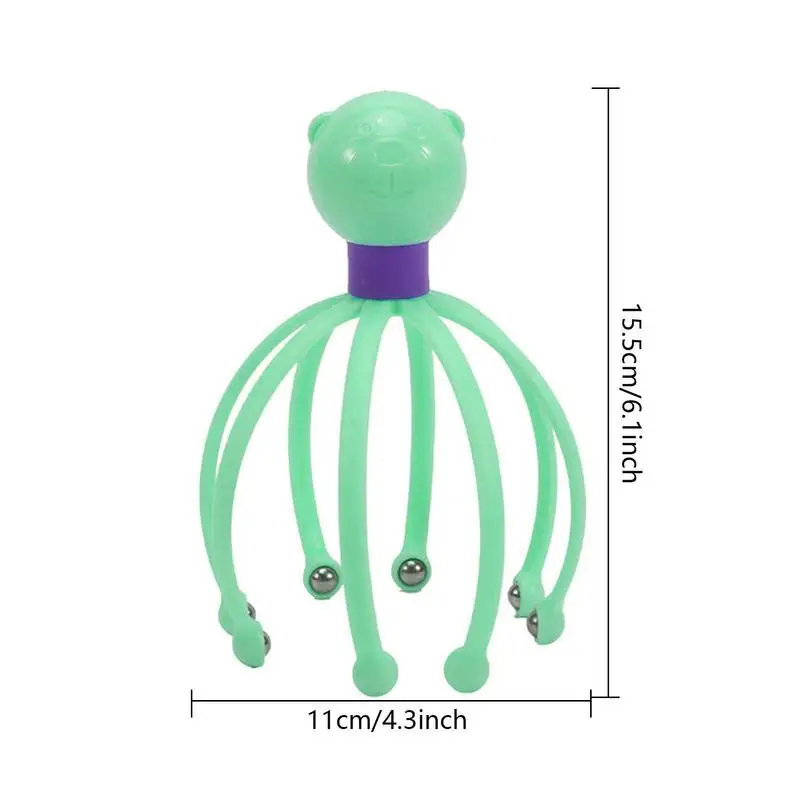 

Rolling Ball Head Scratcher Head Massager With 8 Roller Balls Scalp Massager With 8 Fingers Suitable For Father's Day And Mother