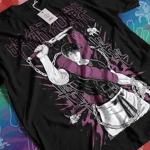 Классическая футболка унисекс с аниме Рубашка Аниме Манга