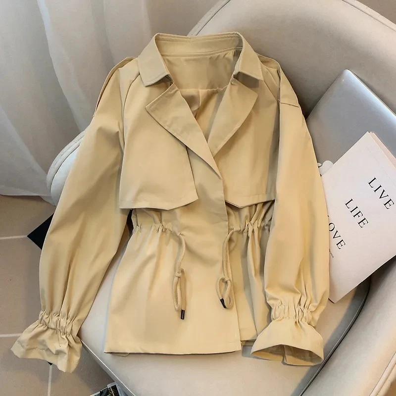 

Women's Jacket 2022 New Spring Autumn Casual Windbreaker Short Basic Coats Zipper Lightweight Outerwear Female