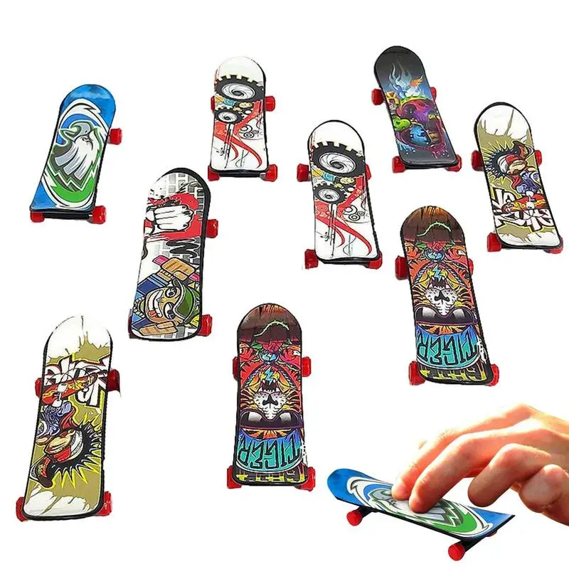 Chic Mini Skate Boards Finger Professional Alloy Stent Skate Truck Finger Skateboard For Kid Toy Christmas Gift Party Favors