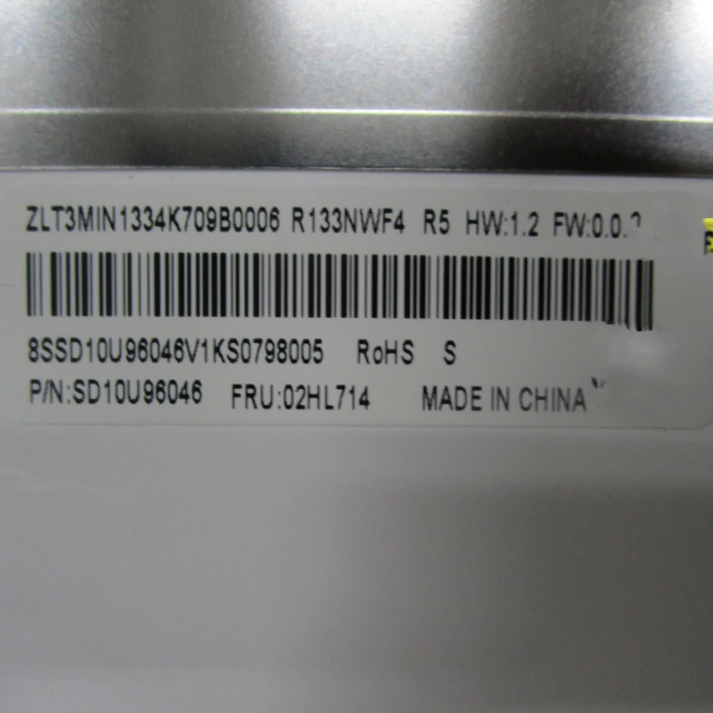 FRU 02HL714 5D10W87108 13 3-дюймовый 40-контактный IPS ЖК-экран EDP 1920*1080 с сенсорным экраном R133NWF4