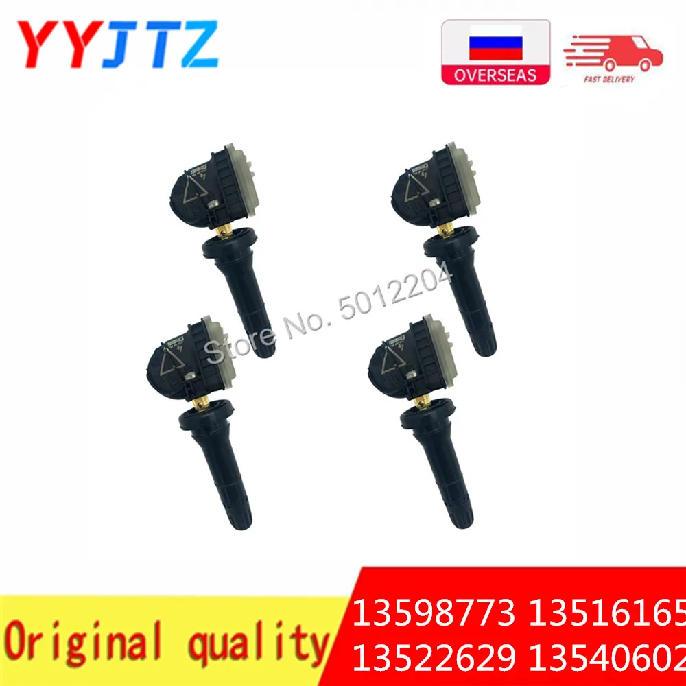 Датчик контроля давления в шинах 13598773 TPMS, 4 шт., 433 МГц, для Cadillac CT6 XT5 SRX Chevrolet Malibu Opel Antara Bolt Mokka