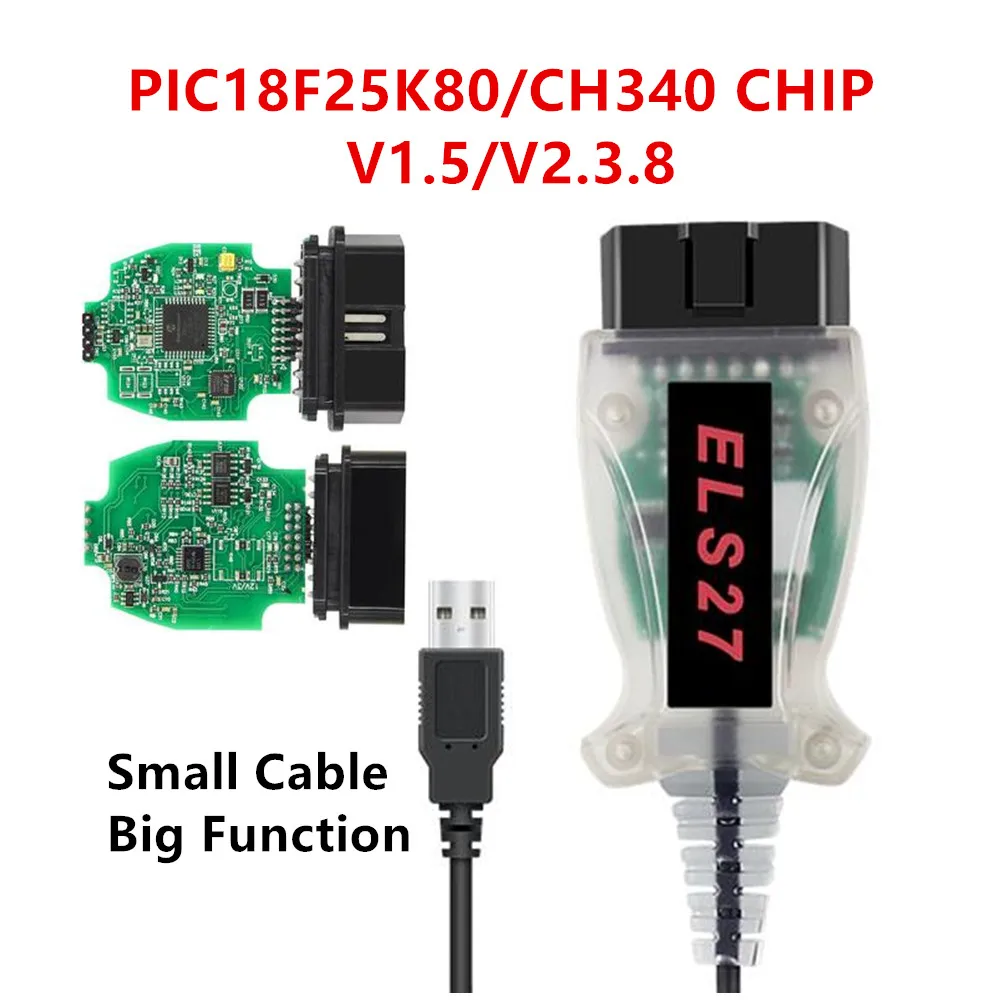 

Автомобильный сканер V2.3.8 ELS27 для кодирования Ford FORScan, USB-соединение, OBD2, Автомобильные диагностические инструменты