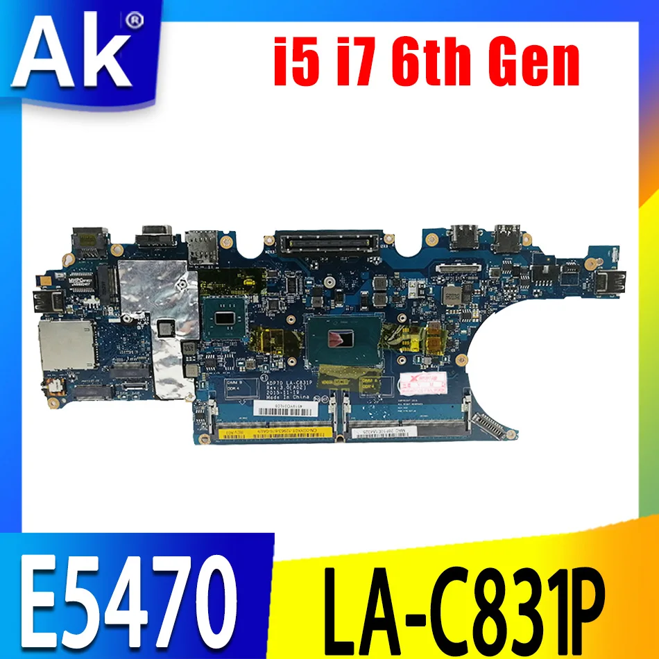 

Материнская плата для ноутбука Dell Latitude E5470 CN-0476JC 0792TG 02 мм кг, материнская плата DDR4L W/LA-C831P I7-6820HQ CPU