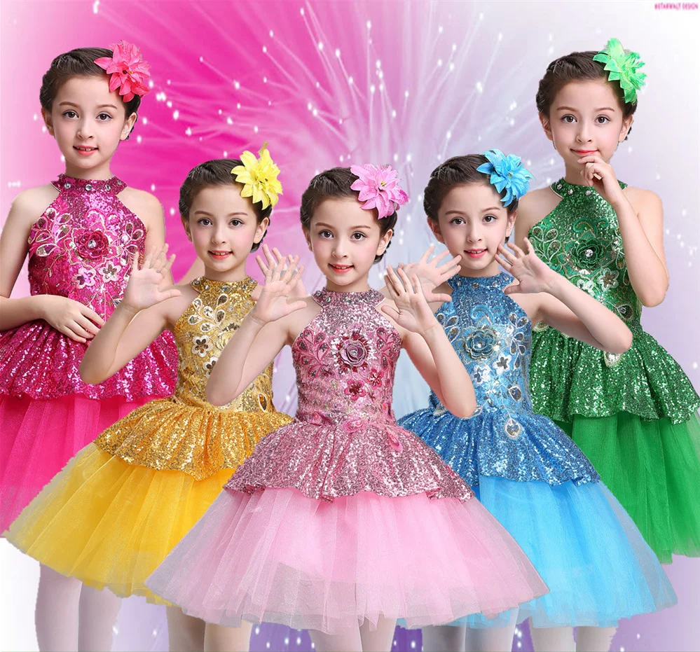 

Ballet Tutu Dress Girls Gymnastics Dancewear Ballet Clothes Children Ballerina Costume Tutus Stage Wear
