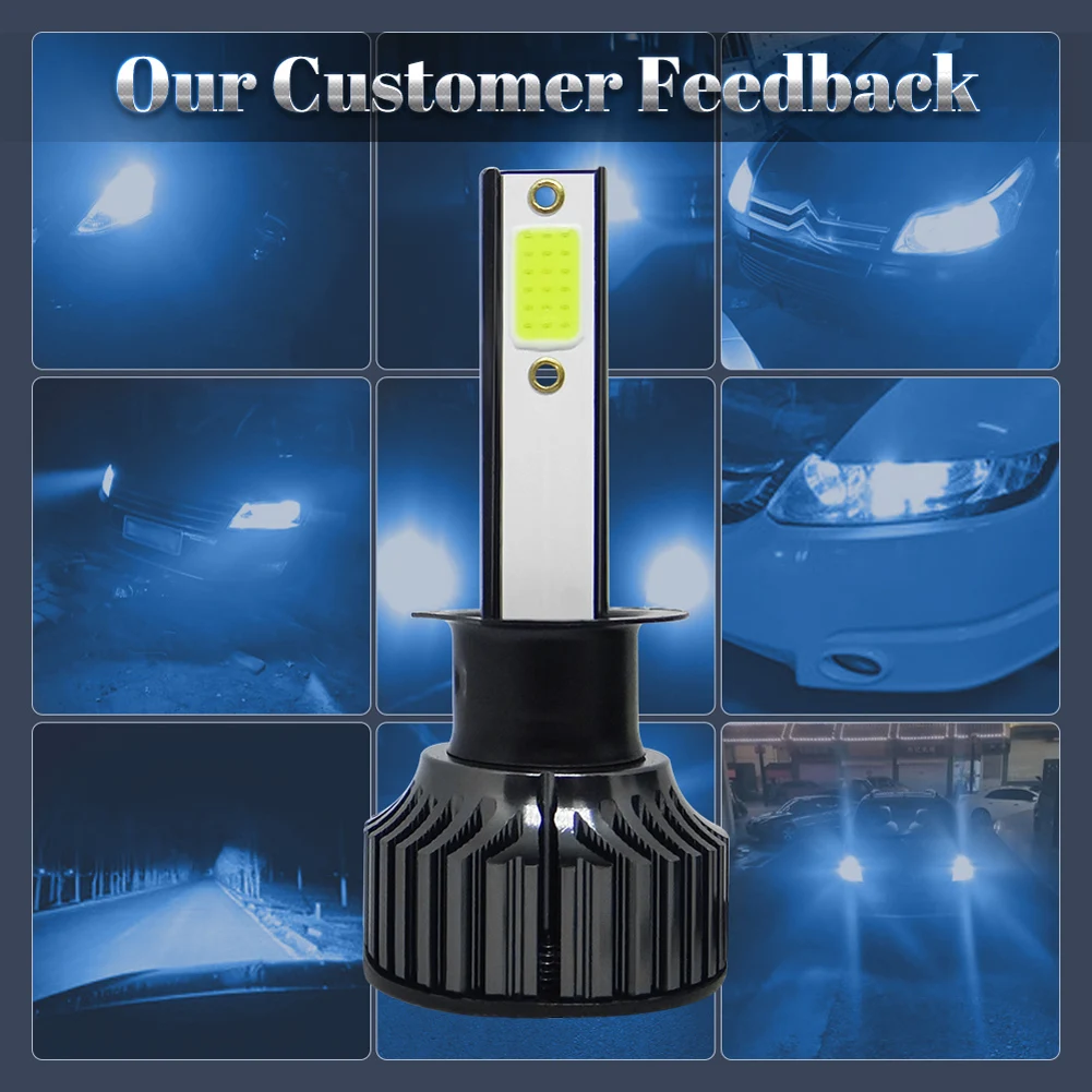 -40 ° ~ + 135 ° деталь лампы головного света для автомобиля 9005 9006 Auto 36W 6000LM 8000K 9V-36V COB IP68 6063 авиационный алюминий
