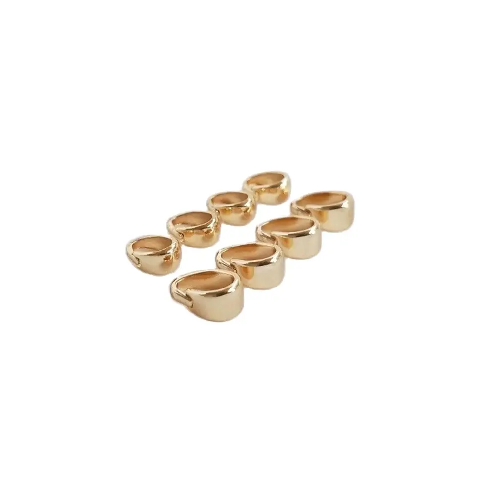 

14K Plating Gold Filled Melon seed buckle handmade DIY accessories hand made pendant buckle necklace pendant bead waist buckle
