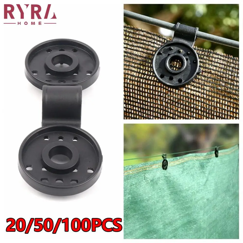 

20/50/100PCS Sun Shading Net Clip Garden Tools Home Fence Installation Hook Greenhouse Film Sunshade Net Clamp Reusable DIY Tool