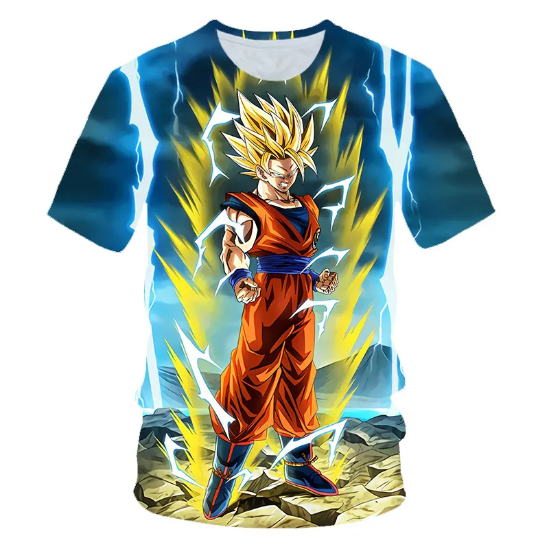 

Children T-Shirt Classic Anime Vegeta Tshirt Dragon- Balls T Shirts Clothes Harajuku Graphic Printed Clothing Summer Tops Tees